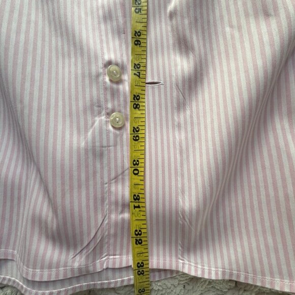 ETON Men's Dress Shirt Pink Striped Cotton Custom Made $450 4XL - Picture 9 of 10